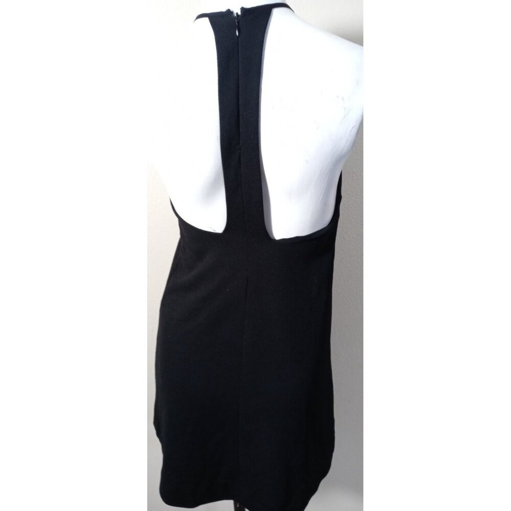 Silence+Noise Size XS Black Sleeveless Mini Lined Dress zippers. - Picture 4 of 9